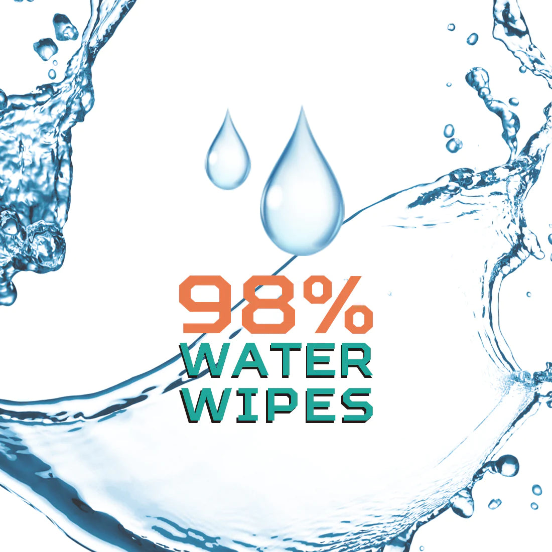 98% water baby care olive wipes 72ps