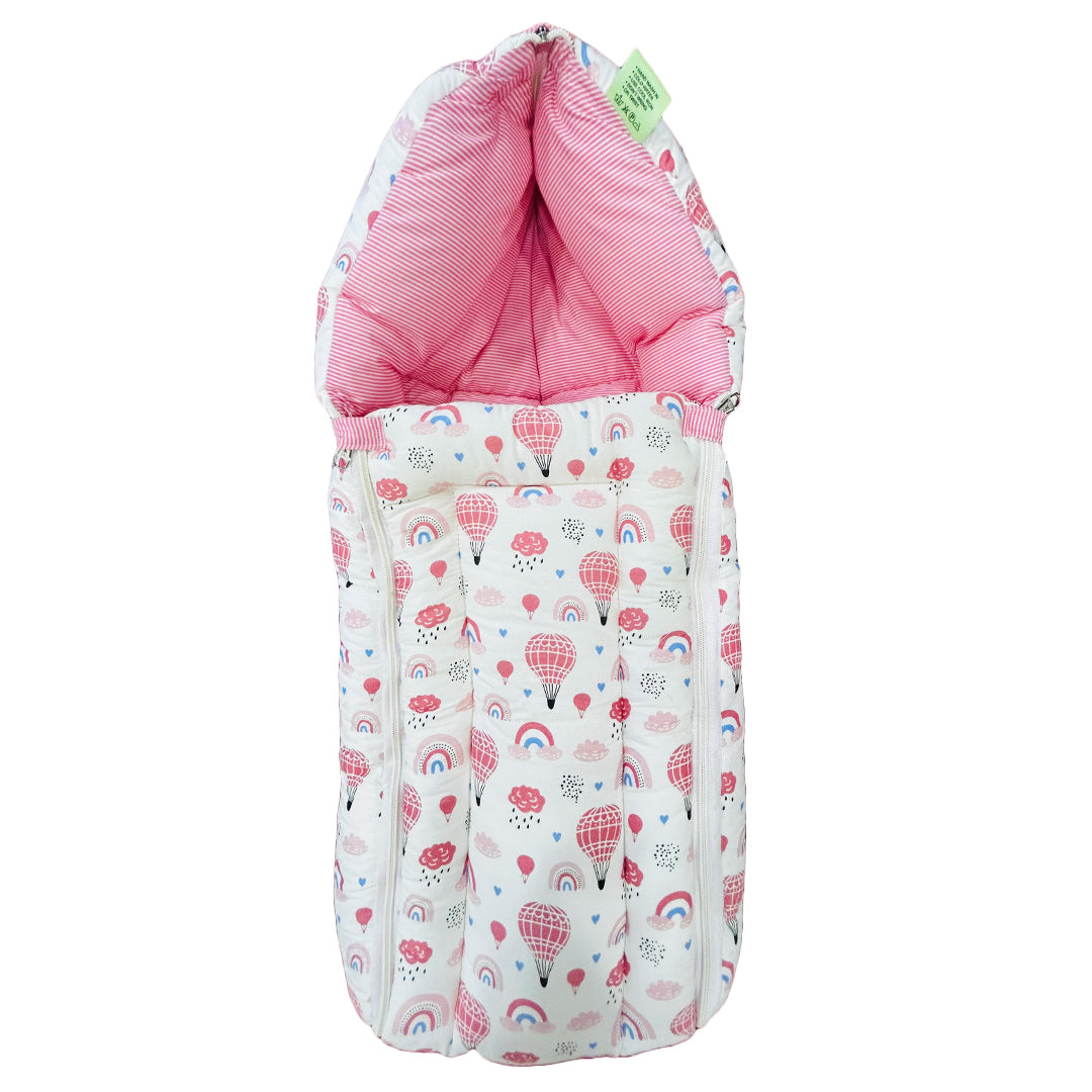 6 Items Cotton Baby Bedding Set_Hot Ballon